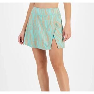 Ideology Flex Skort Mini Skirt Women XXL Ocean Green Wave Tennis Pickleball NWT